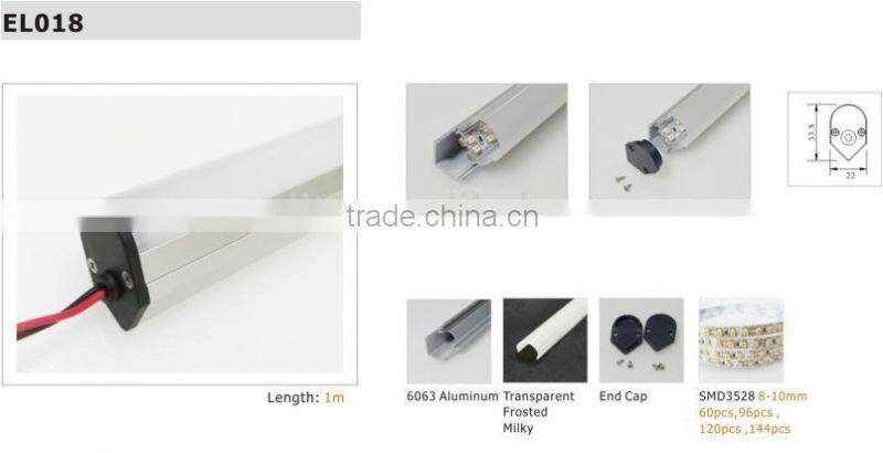 customized dimension and spec LED Aluminum profile for LED strips aluminum profile