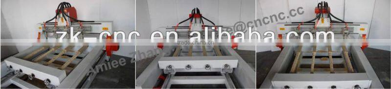 4 Spindles 4 Axis CNC Router With Moving Table Original 4 Axis NcStudio Controlling 1300*130mm ZK-1313-4