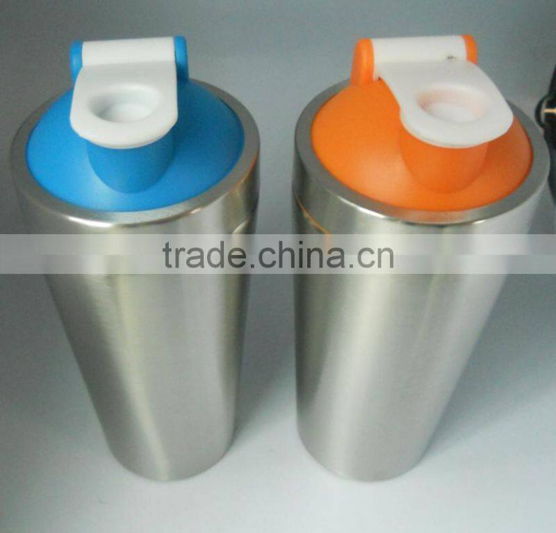 750ml Stainless steel shaker bottle plastic 400ml/600ml shaker bottle shaker bottle protein