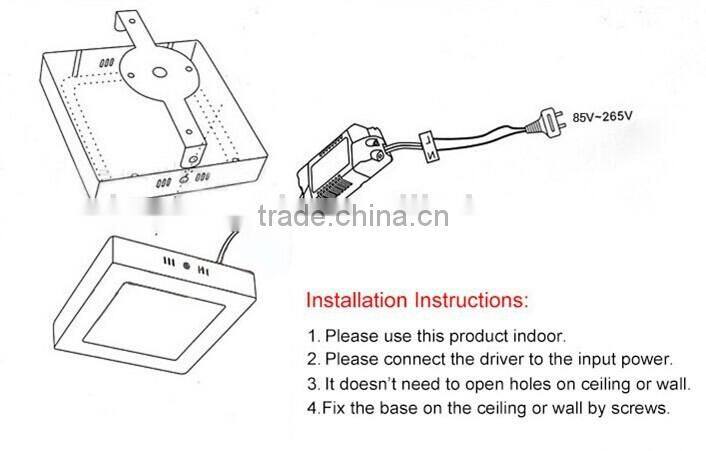 Round Led Ceiling Down Panel Light 18w SMD2835 85-265V warm white indoor lighting