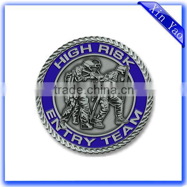 Factory directly sale stamping enamel custom made coin