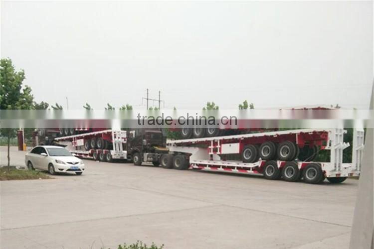 New 40' Flatbed Trailer 2 3 4 axle lowbed lowboy flatbed semi trailer