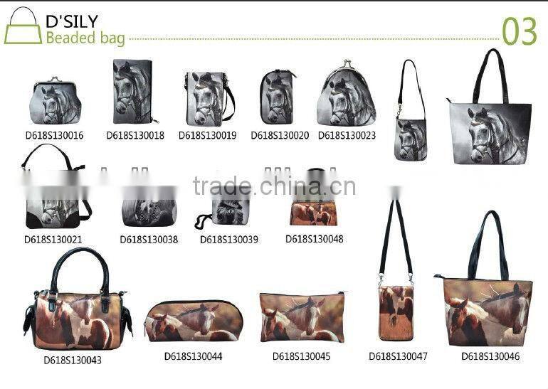 vivid heat transfer printing zipper purse,digital printing zipped bag,easy taken away promotiona bag