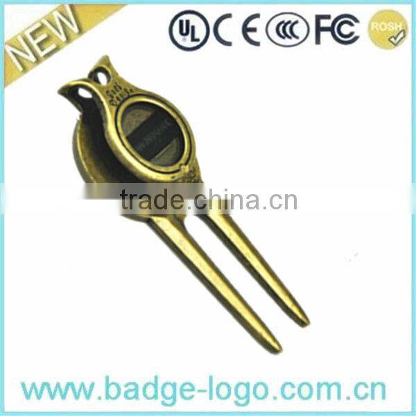 Golden Custom Die Casting Divot Tool Ball Marker
