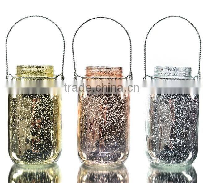 Mercury Candle Holder With Metal Handle