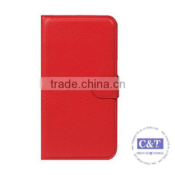 C&T Leather Wallet Stand Design Case Cover Credit Card Holder for Nokia Lumia 730