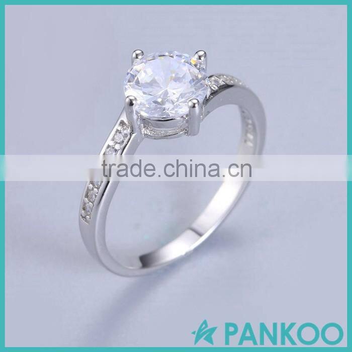 925 Sterling Silver Zirconia Ring, Diamond Wedding Ring Set Design for Woman
