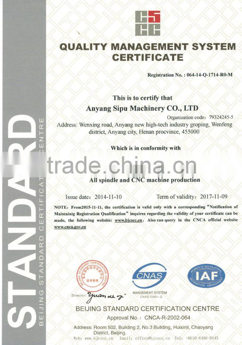 New high speed belt driven grinding spindle motor