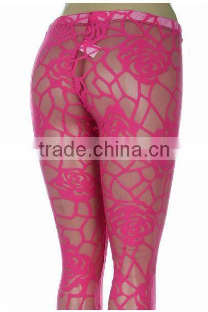 Rose Lace Leggings for women sex ladies leggings