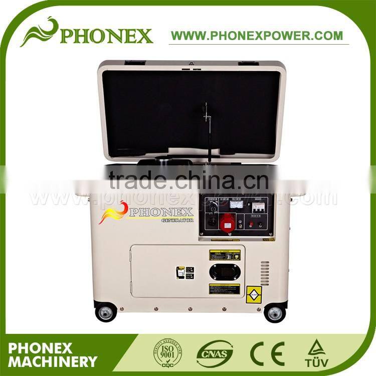 Phonex 5 Silent Diesel Generator Price 186FA 10HP Diesel Generator Set 3 Phase Diesel Generator