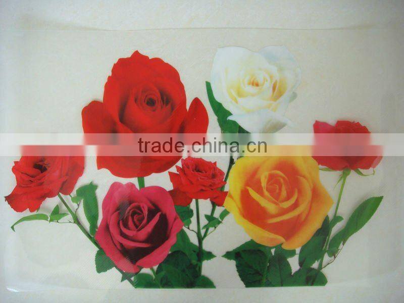 plastic fruit design tablemat