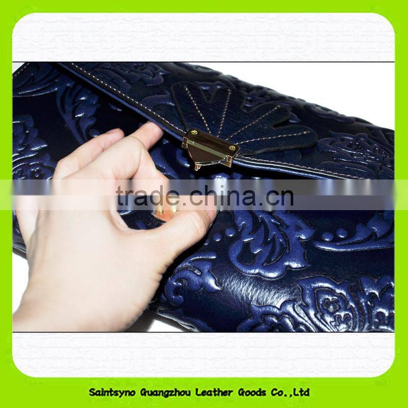 15625 Promotion cheap designer business cow leather rfid men wallet with embossing