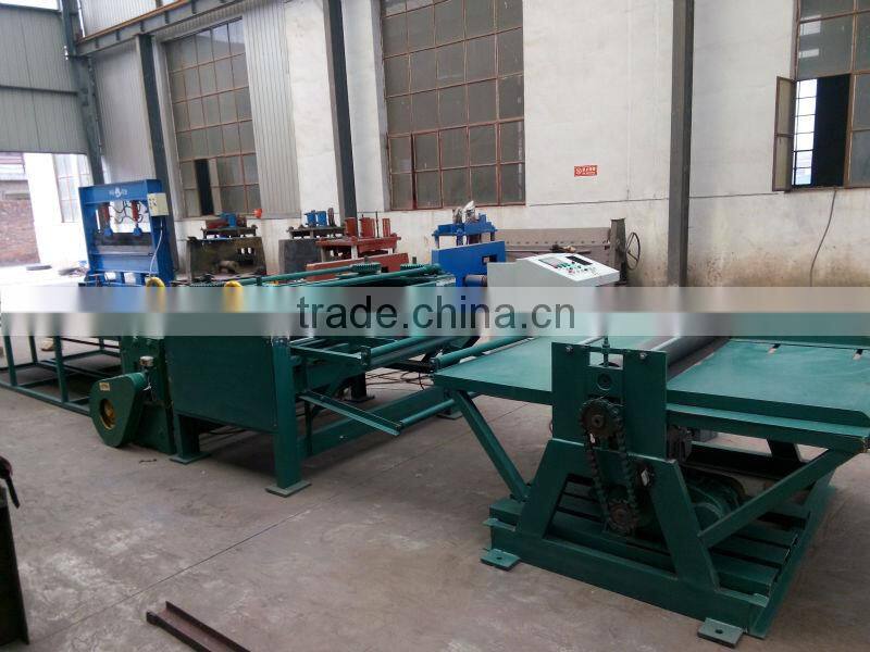 Flat sheet leveling and cutting machine production line