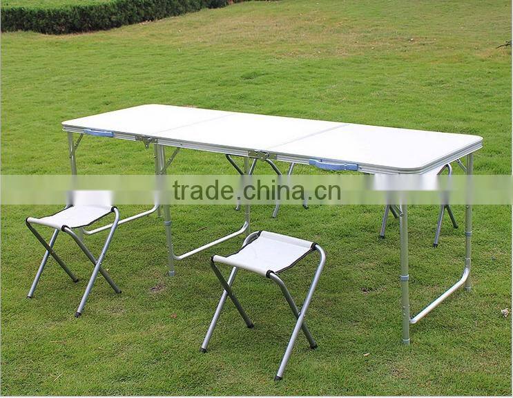 Hot Outdoor 6 Foot 180cm OEM Color Aluminum Folding Outdoor Table