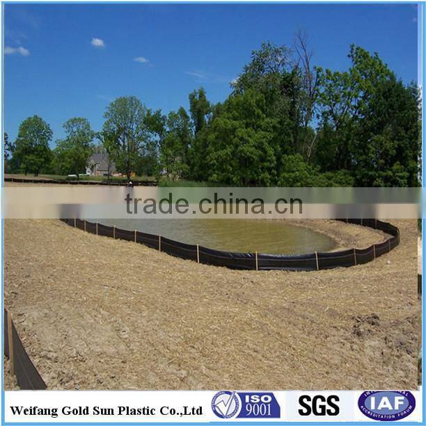 pp woven silt fence / weed control mat with selvedge