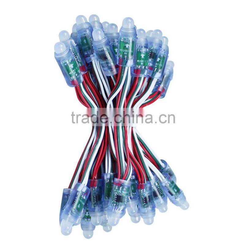 DC5V IP65 Waterproof 12mm WS2811 RGB LED pixel string light
