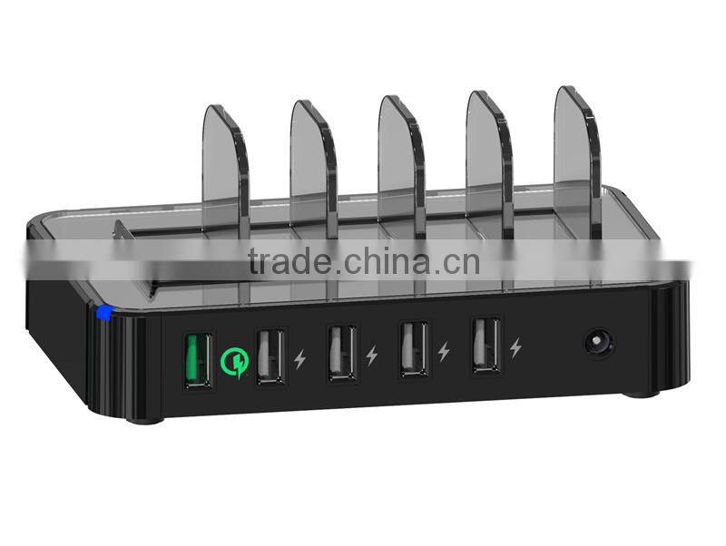 5 Port UBS Charger Built In Smart IC For Each Port USB Charger Station