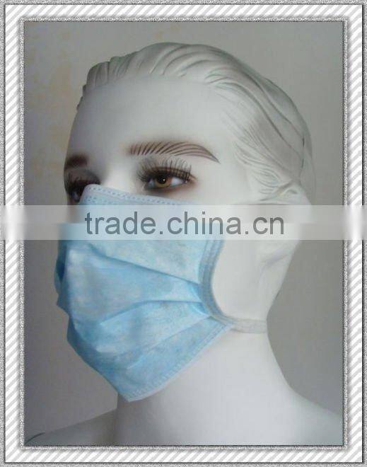 surgical disposable face mask with tie