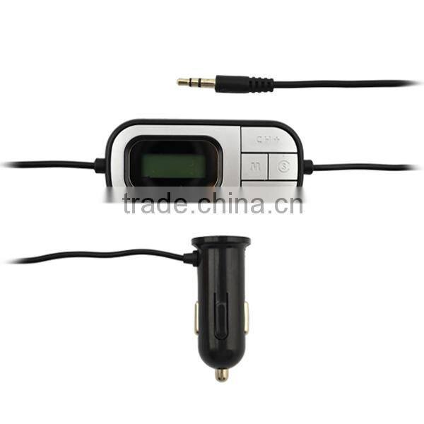 Hot selling 3.5mm port fm car transmitter USB