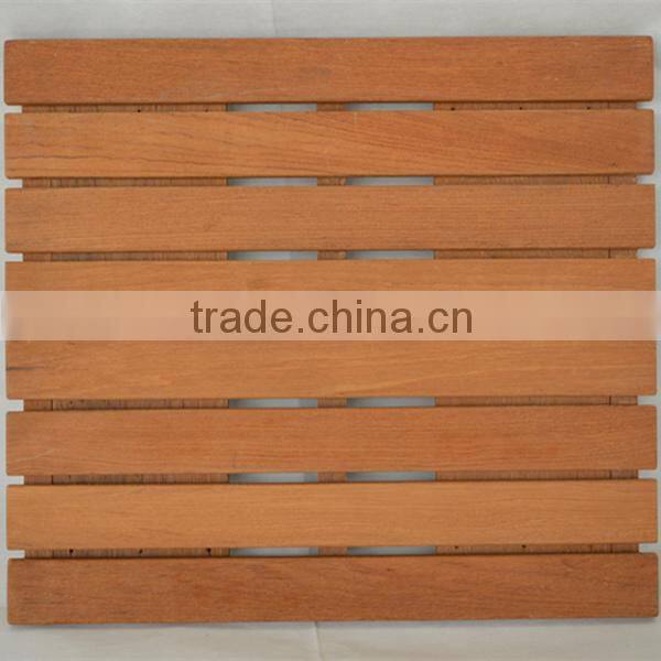 teak wooden shower room mat FSC approved