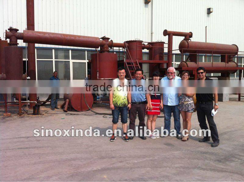 Green technology---Plant for refining plastic fuel oil with great safty device