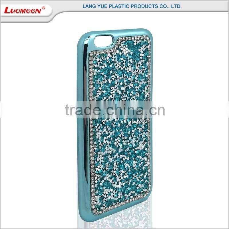 Rhinestone plating tpu bumper case cover for motorola moto x3 g 3rd gen x 1 xt1097