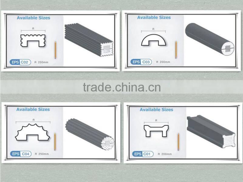 Polystyrene foam subassembly/element for building decoration