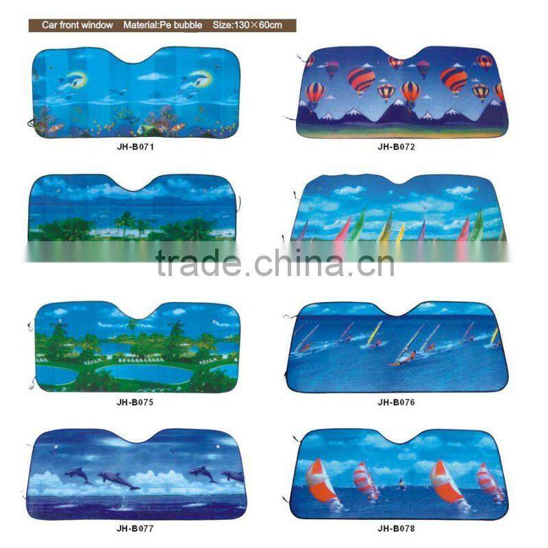 Car front sun shade with customized logo and print picture