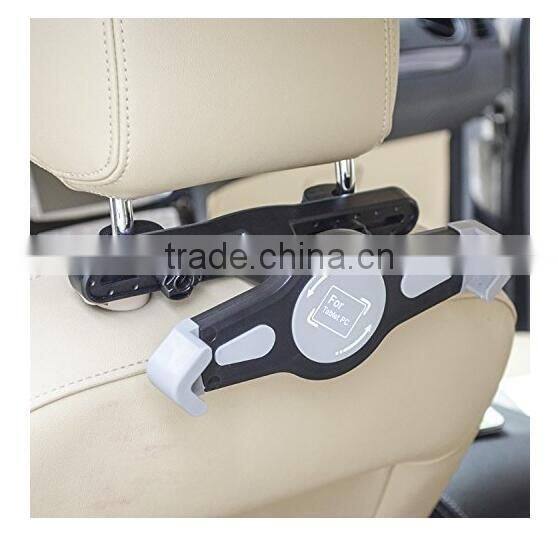 2016 Universal 360 Degree Rotating Car Headrest Grip Tablet PC Mount Holder for iPad Air,For Galaxy, all Tablets up to 7- 11inch