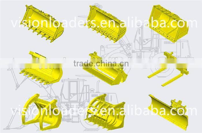 OEM SDLG LG933L/LG936L/LG938L Wheel Loader Attachment Grass Grapple For Sale , Attachment Code 1690100005/1690100093/1690100178