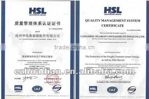 Standard Shipping Container corner fitting tradespeople