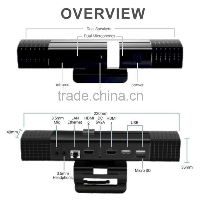 HD6R Full HD Android 4.4 Smart TV Box Built-in HD AF Camera&Dual Mic and dual Speaker HD6 Media player RK3188 Quad Core 2G+16G