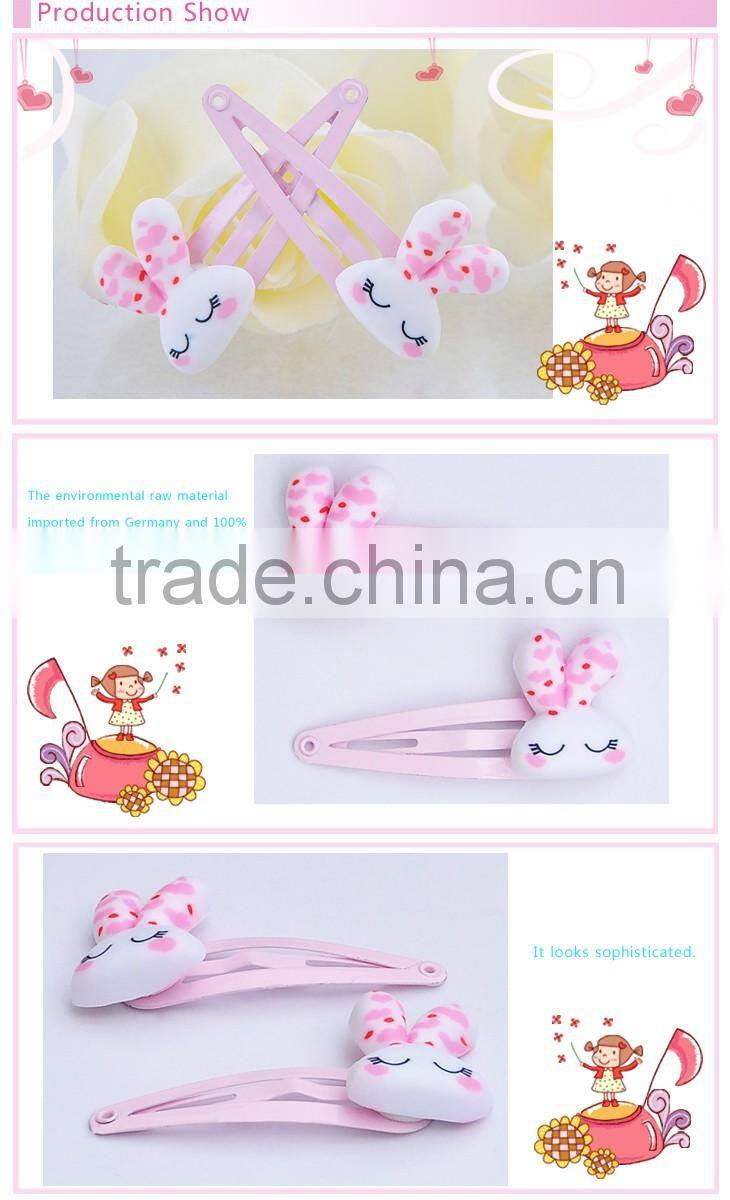 Kids Hair Clips Accessories with Rabbit character style