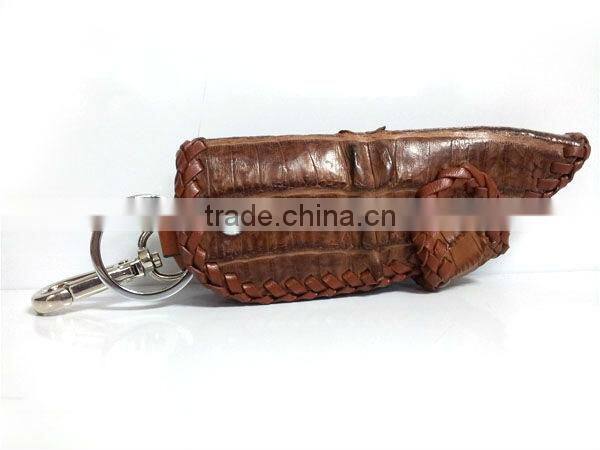 Crocodile Leather Car Key Case Key Chain Wallet