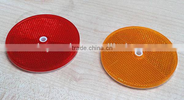Red Round reflector