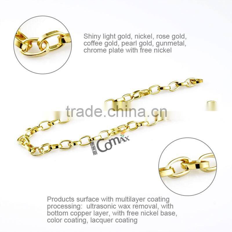 Small Link Silver and Gold Iron Shoe Chain