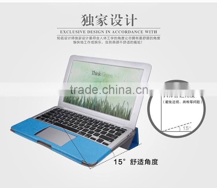 PU Leather Stand Cover Case For MacBook Air Pro Retina 11 12 13 15 inch Sleeve Luxury Leisure Laptop Bags & Case
