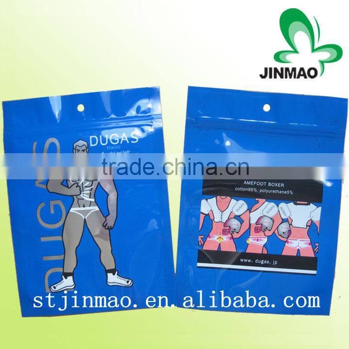 Factory transparent shopping plastic bag with vest handle