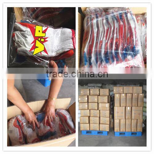 rubber gloves green blue red rubber coated gloves for contruction