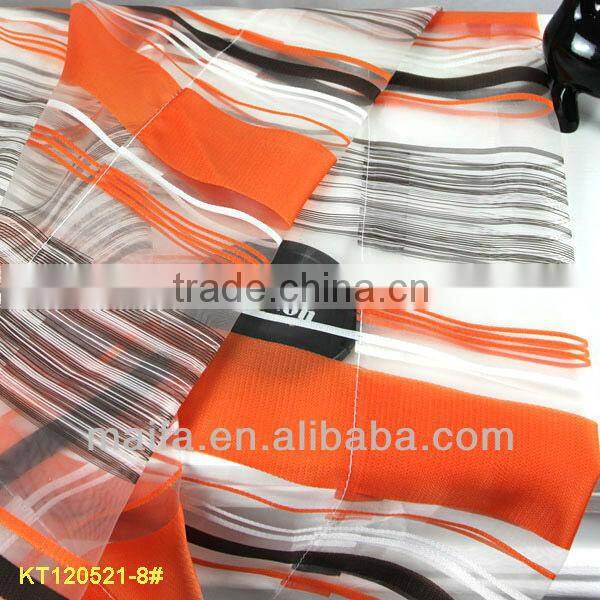 100% Polyester Stripe Voile Finished Curtain Fabric Design(A picco tende voile)