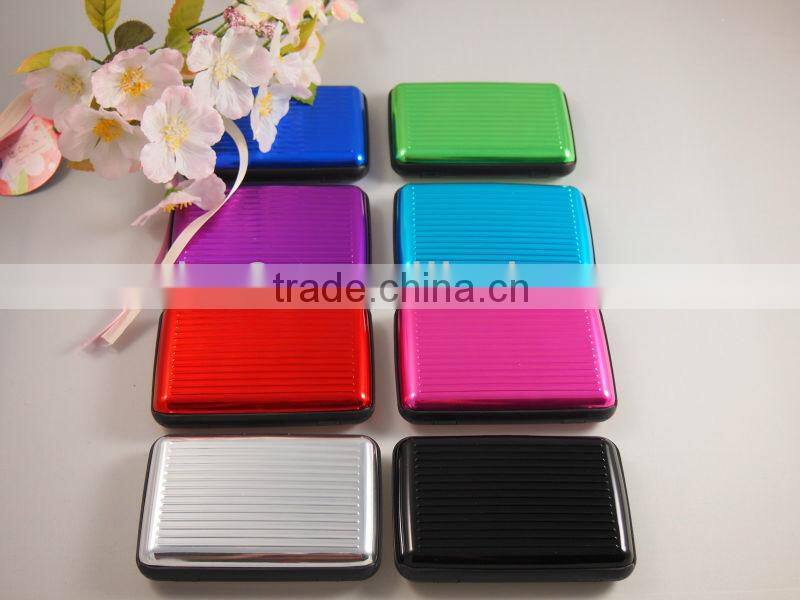 multiple colors aluminum credit card holder