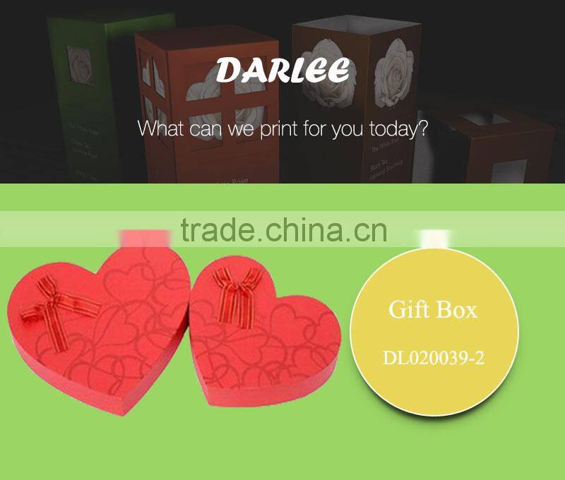 custom printed wedding favors heart shape cardboard gift box made in China