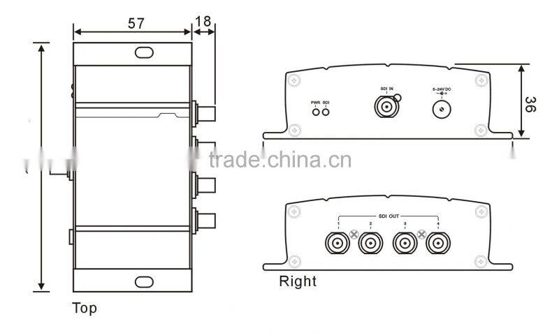 Pway SD to SDI HD to SDI 3G to SDI Repeater