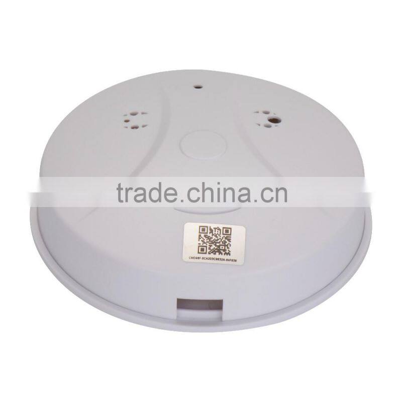 Wireless Smoke Detector Hidden Camera nano DVR IP Cam with Free Android IOS APP for Hotel Office Nanny spy camera