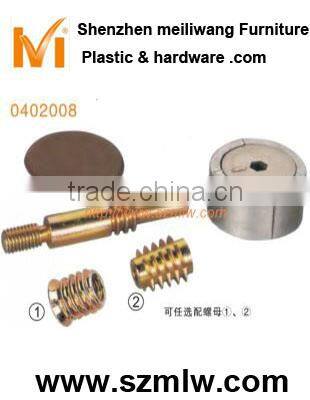 Zinc plated steel 3 in 1 furniture connector