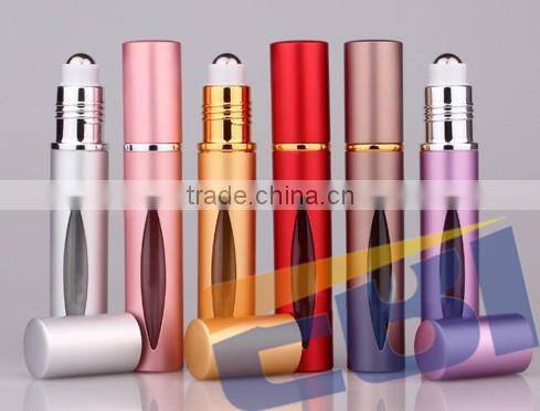 10ml Empty glass aluminum roll on bottles