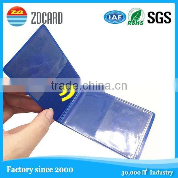 Wholesale soft PVC card holder with RFID blocking performance