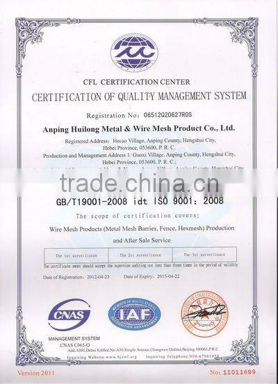 Hot dipped galvanized palisade fence and top razor wire for Towers and Masts
