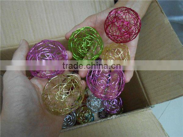 Craft metal wire ball for home table decoration