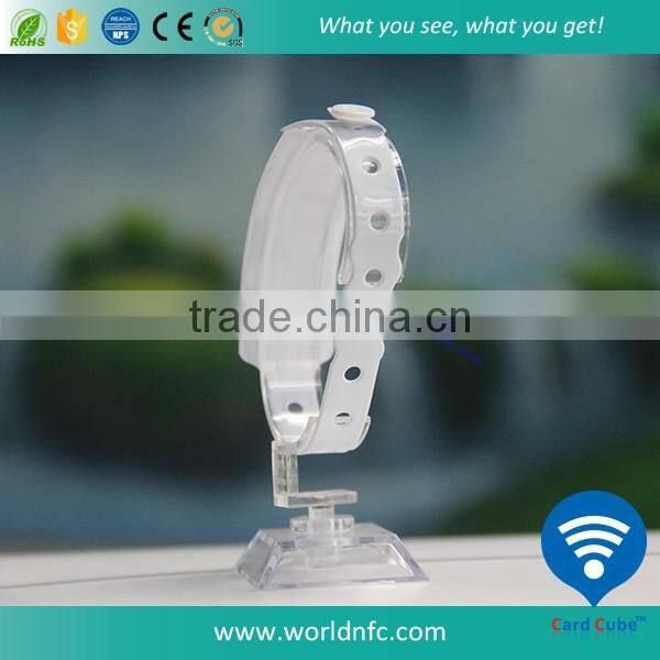 Custom High Quality Adjustable RFID Disposable PVC Wristband